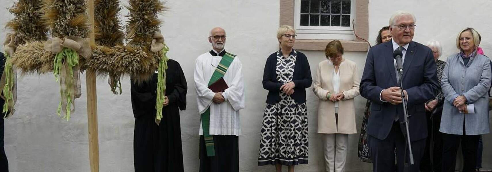 Erntekrone an Bundespräsident Steinmeier übergeben