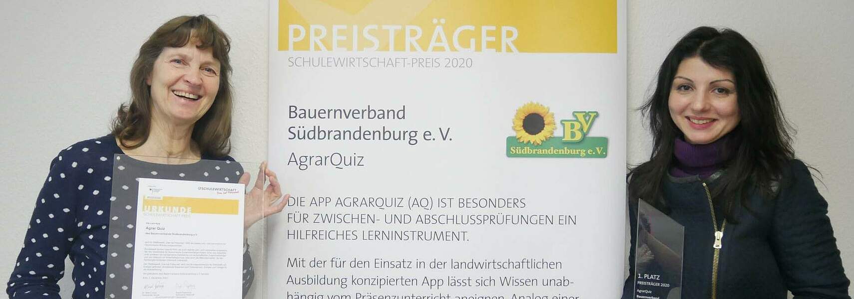 Schulewirtschaft-Preis 2020 für die Landwirtschaft