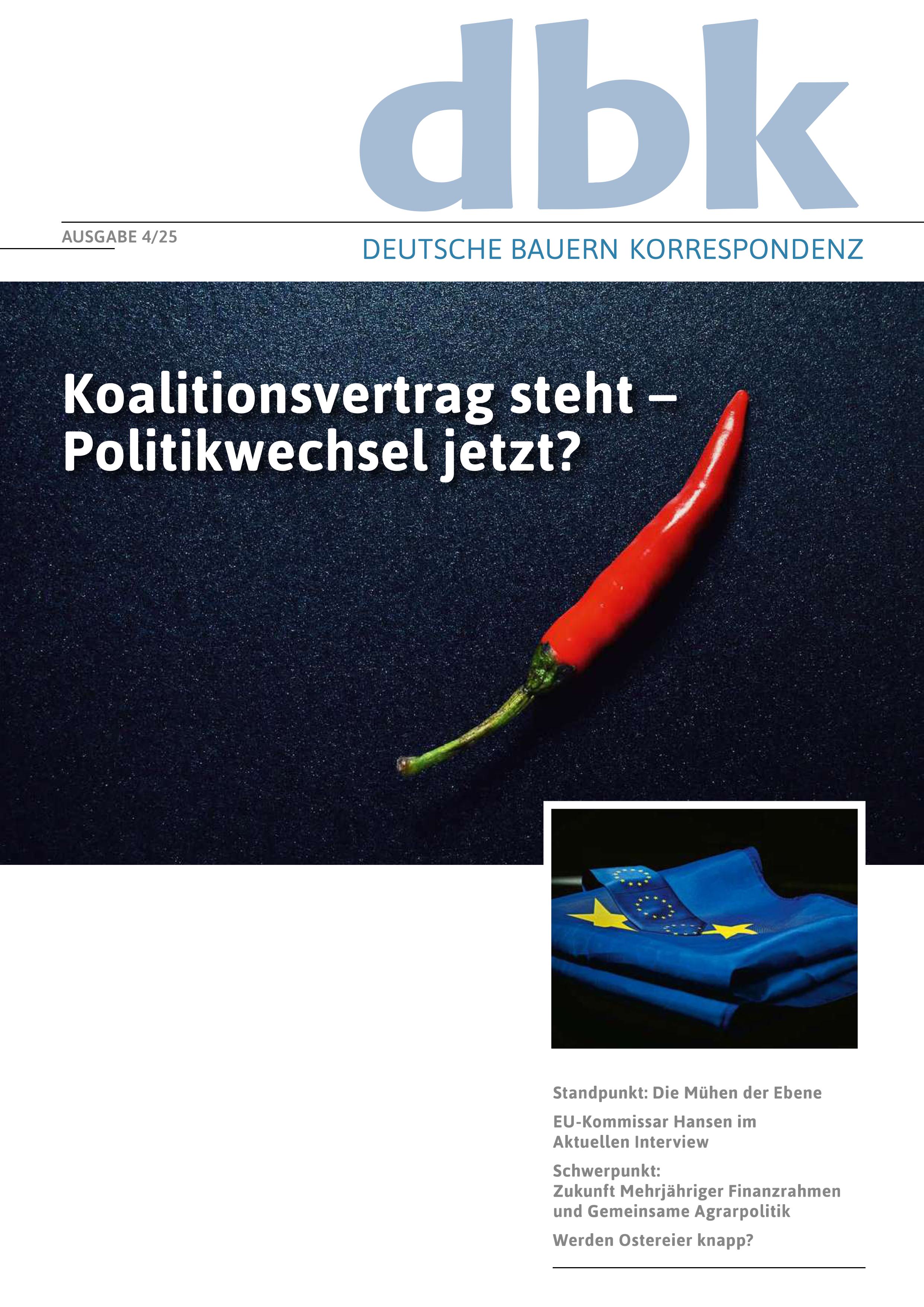 Aktuelles Cover der dbk mit Link zur Leseprobe. 