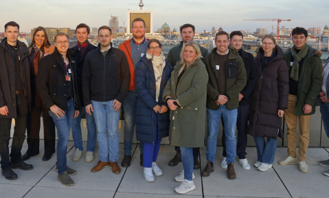 DBVnext Treffen in Berlin auf der Terrasse des Reichstagsgebäudes