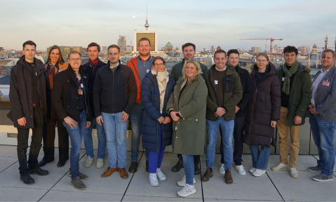DBVnext Treffen in Berlin auf der Terrasse des Reichstagsgebäudes