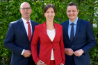 Geschäftsführung Stefanie Sabet, Steffen Pingen und Benjamin Walker